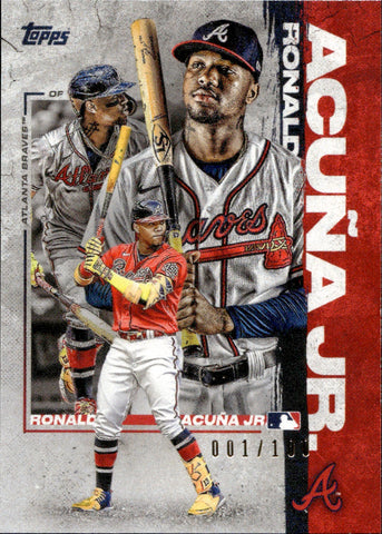 2022 Ronald Acuna Jr. Topps Transcendent Collection VIP PARTY 001/100 BUNT #_ROAC Atlanta Braves