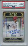 2022 Juan Soto Bowman Sterling SIGNAGE AUTO 90/99 AUTOGRAPH PSA 10 #SSA-JS Washington Naitonals 7805