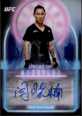 2025 Yan Xiaonan Topps Midnight STROKE OF MIDNIGHT AUTO AUTOGRAPH #SMA-YX Strawweight
