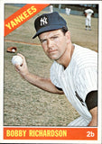 1966 Bobby Richardson Topps #490 New York Yankees BV $40
