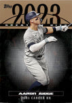 2024 Aaron Judge Topps Series 1 GOLD 2023 GREATEST HITS 48/75 #23GH-27 New York Yankees