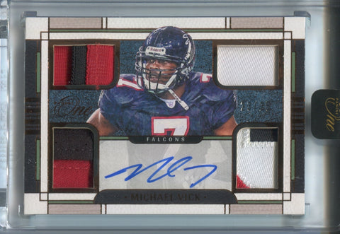 2023 Michael Vick Panini One BRONZE QUAD PATCH AUTO 23/25 AUTOGRAPH RELIC #70 Atlanta Falcons