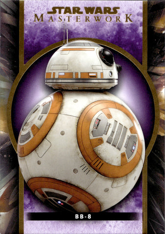 2022 BB-8 Topps Star Wars Masterwork PURPLE 08/50 #25