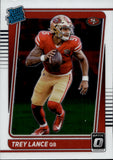 2021 Trey Lance Panini Donruss Optic RATED ROOKIE RC #203 San Francisco 49ers 2