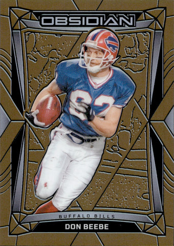 2024 Don Beebe Panini Obsidian GOLD 09/10 #24 Buffalo Bills