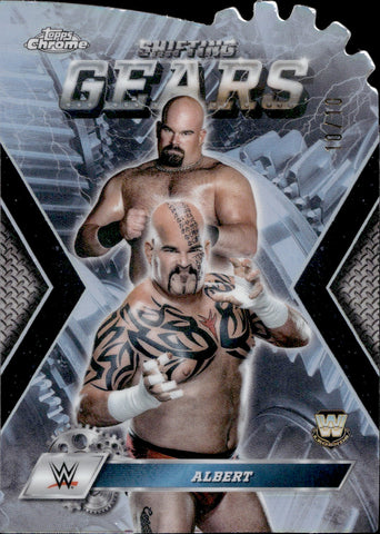2025 Albert Topps Chrome SHIFTING GEARS BLACK REFRACTOR 10/10 #SG-AL WWE Legend