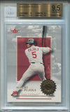 2001 Albert Pujols Fleer Authority ROOKIE 1303/2001 RC BGS 9.5 #102 St. Louis Cardinals 3186