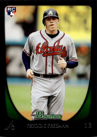 2011 Freddie Freeman Bowman ROOKIE RC #205 Atlanta Braves 11