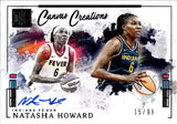 2025 Natasha Howard Panini Impeccable WNBA CANVAS CREATIONS AUTO 15/99 AUTOGRAPH #CC-NH Indiana Fever