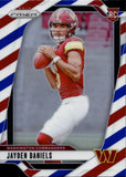2024 Jayden Daniels Panini Prizm RED WHITE AND BLUE ROOKIE RC #347 Washington Commanders