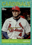 2025 Yadier Molina Topps Archives TEAL FOILDBOARD 66/75 #97 St. Louis Cardinals