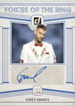 2024 Corey Graves Panini Chronicles DONRUSS VOICES OF THE RING AUTO AUTO #VR-CGR Friday Night Smackdown