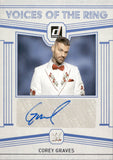 2024 Corey Graves Panini Chronicles DONRUSS VOICES OF THE RING AUTO AUTO #VR-CGR Friday Night Smackdown