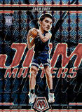 2024-25 Zach Edey Panini Mosaic JAM MASTERS RED FLUORESCENT ROOKIE 7/75 Memphis Grizzlies #6