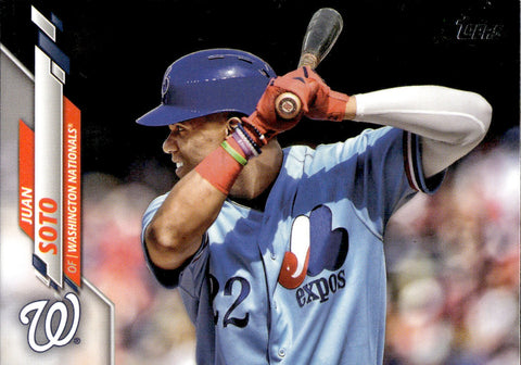 2020 Juan Soto Topps Series 1 PHOTO VARIATION EXPOS UNIFORM #224 Washington Nationals
