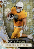 2026 Cam Skattebo Leaf Optichrome GOLD PRISMATIC SNOW DAY 1/1 ONE OF ONE #39 New York Giants