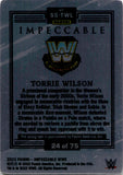 2022 Torrie Wiloson Panini Impeccable WWE PURPLE STAINLESS STARS AUTO 24/75 AUTOGRAPH #SS-TWL WWE HOF