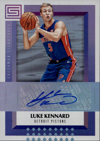 2017-18 Luke Kennard Panini Status FRESHMAN SIGNATURES ROOKIE AUTO Atlanta Hawks #FS-LKA