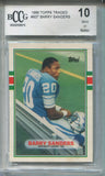 1989 Barry Sanders Topps Traded ROOKIE RC BCCG 10 #83T Detroit Lions HOF 6815