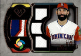 2017 Jose Bautista Topps Museum PRIMARY PIECES WBC QUAD PATCH JERSEY 20/50 RELIC #WBCQR-JBA Dominican Republic