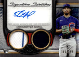 2023 Christopher Morel Topps Museum Collection SIGNATURE SWATCHES DUAL JERSEY AUTO 101/199 AUTOGRAPH RELIC #SWDRA-CM Chicago Cubs