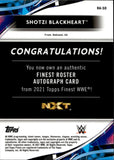 2021 Shotzi Blackheart Topps WWE Finest GREEN REFRACTOR AUTO 82/99 AUTOGRAPH RA-SO NXT