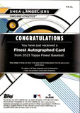 2023 Shea Langeliers Topps Finest REFRACTOR ROOKIE AUTO AUTOGRAPH #FA-SL Oakland A's