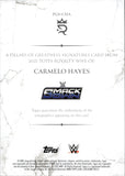 2025 Carmelo Hayes Topps Royalty WWE BLUE PILLARS OF GREATNESS AUTO 05/25 AUTOGRAPH #PGS-CHA Friday Night Smackdown