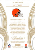 2025 Myles Garrett Panini Flawless SAPPHIRE BLUE PATCH 09/10 RELIC #PAT-MGT Cleveland Browns