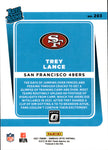 2021 Trey Lance Panini Donruss Optic RATED ROOKIE RC #203 San Francisco 49ers 2