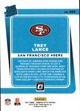 2021 Trey Lance Panini Donruss Optic RATED ROOKIE RC #203 San Francisco 49ers 2