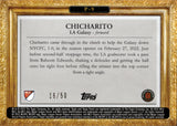 2022 Chicharito Topps Finest MLS #P9 PITCHUREQUE 16/50 GOLD REFRACTOR L.A. GALAXY