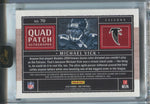 2023 Michael Vick Panini One BRONZE QUAD PATCH AUTO 23/25 AUTOGRAPH RELIC #70 Atlanta Falcons