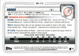 2020 Trevor Hauver Bowman Draft BLUE BORDER 075/150 #BD-113 New York Yankees