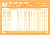2025 Yadier Molina Topps Archives TEAL FOILDBOARD 66/75 #97 St. Louis Cardinals