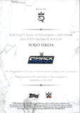 2025 Solo Sikoa Topps Royalty WWE JUMBO SHIRT AUTO 48/99 AUTOGRAPH RELIC #RYA-SSI Friday Night Smackdown