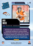 2024 Bo Nix Panini Donruss RATED ROOKIE RETRO RC #19 Denver Broncos 2