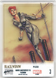 2024 Black Widow Upper Deck Marvel Masterpieces '92 Platinum #3 PLEXI