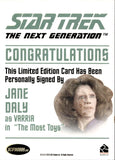 2011 Jane Daly as Varria Rittenhouse The Complete Star Trek: The Next Generation Series 1 AUTO AUTOGRAPH #_JADA The Most Toys 3