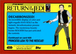 2023 Decarbonized! Topps Chrome Star Wars Sapphire Edition AQUA 33/75 #29 Return of the Jedi