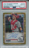 2020 Ivan Herrera Bowman Chrome 1ST BOWMAN GOLD REFRACTOR AUTO 39/50 AUTOGRAPH PSA 10 #CPA-IH St. Louis Cardinals 4852