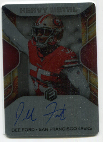 2020 Dee Ford Panini Elements HEAVY METAL AUTO 06/50 AUTOGRAPH #HM-DF San Francisco 49ers