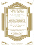 2025 Pablo Sandoval Panini Flawless GOLD PATCH AUTO 03/10 AUTOGRAPH RELIC #PPV-PS Boston Red Sox