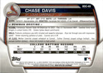 2023 Chase Davis Bowman Chrome Draft 1ST BOWMAN PURPLE REFRACTOR 230/250 #BDC-48 St. Louis Cardinals