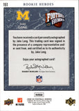 2008 Jake Long Upper Deck Football Heroes ROOKIE AUTO 097/250 AUTOGRAPH #151 Miami Dolphins