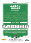 2021 Aaron Judge Donruss Optic FREEDOM 20/45 #184 New York Yankees