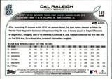 2022 Cal Raleigh Topps Chrome ROOKIE RC #149 Seattle Mariners 3