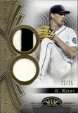 2023 George Kirby Topps Tier One DUAL RELIC JERSEY PATCH 23/25 Seattle Mariners #T1R-GK