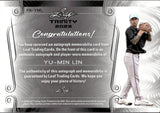 2023 Yu-Min Lin Leaf Trinity BRONZE LOGO PATCH AUTO 72/99 AUTOGRAPH RELIC #PA-YML Arizona Diamondbacks