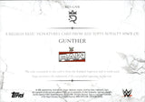 2025 Gunther Topps Royalty WWE REGALIA DUAL SHIRT AUTO 60/99 AUTOGRAPH RELIC #RES-GNR Monday Night Raw